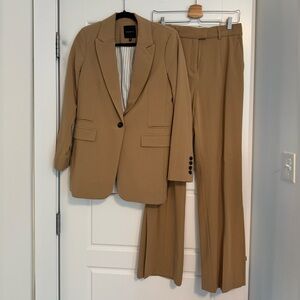Dynamite Brown Blazer and Trouser Set